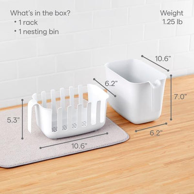 YouCopia Dry+Store Bag Drying Rack & Bin Set