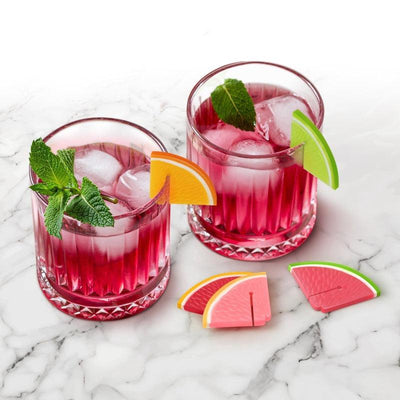 Fred Fruit Cocktail Drink Markers Set Of 6