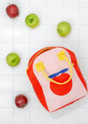 Fluf Zipper Lunch Bag - Red Apple