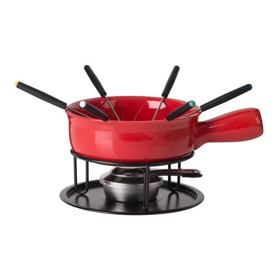 Trudeau Fondue Set Cardinal Red
