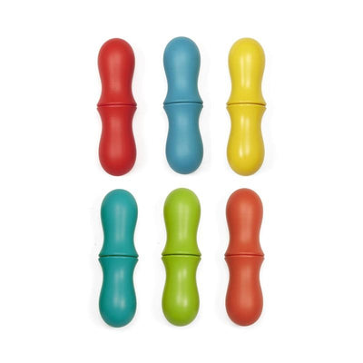 Kikkerland Rainbow Corn Cob Holders Set of 6