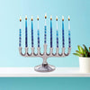 Zion Judaica Sleek Silver Menorah