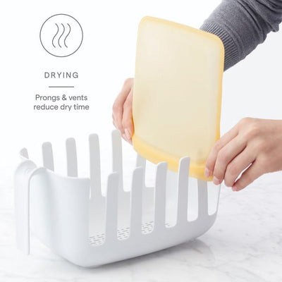 YouCopia Dry+Store Bag Drying Rack & Bin Set