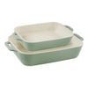 Staub Ceramic Baking Dish Set Of 2