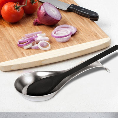 OGGI Curved Spoon Rest Silver