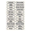 RSVP Clear Spice Label Set, 96 Ct.