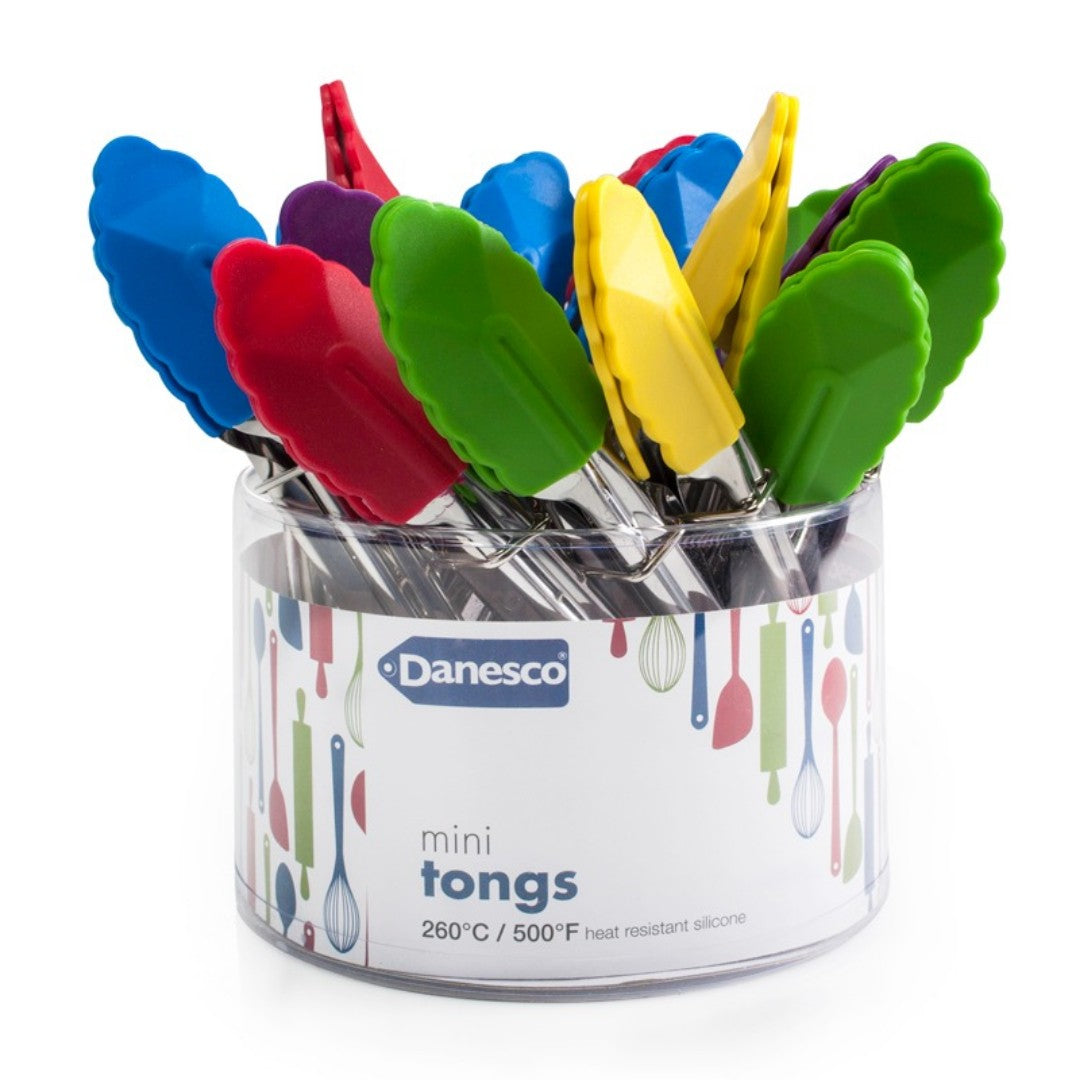 Danesco Mini Tongs, Assorted Colours