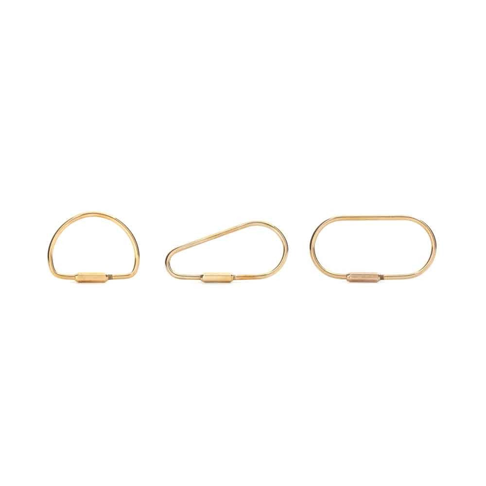 Kikkerland Brass Key Ring