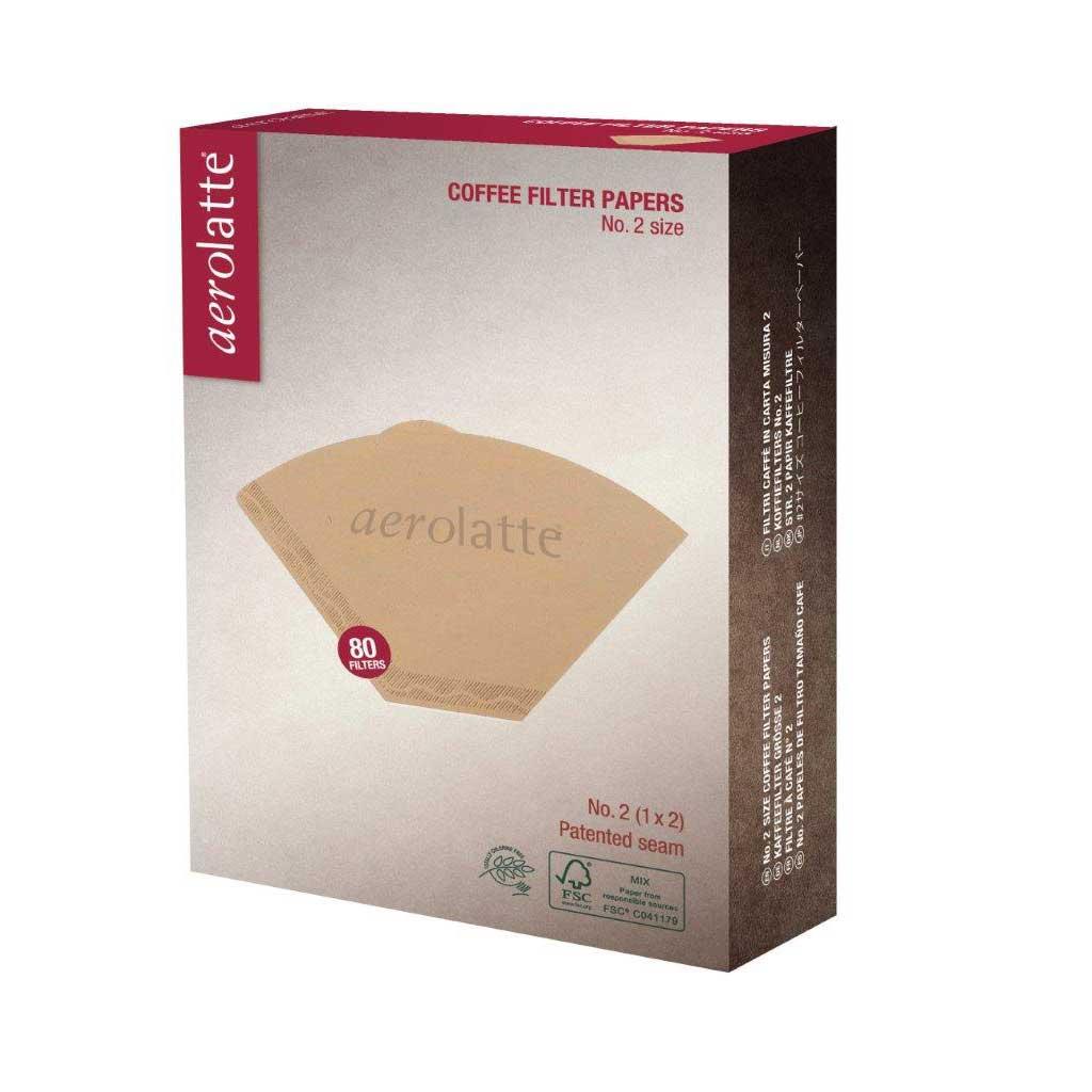 Aerolatte Paper Cone Coffee Filters, Pack 80