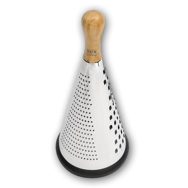 Sara Olive Wood & Stainless Steel Cone Cheese Grater