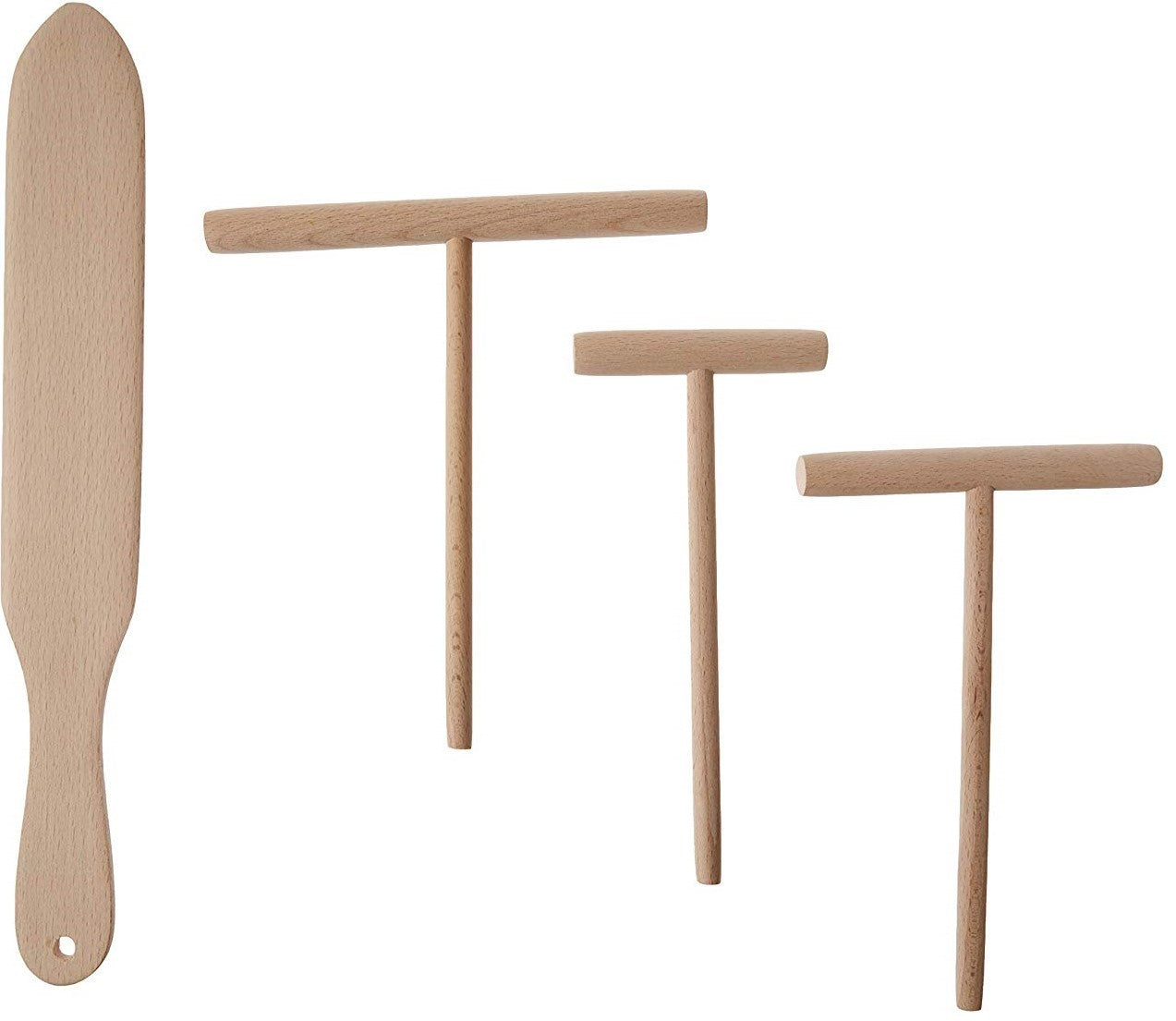 Fox Run 4-Piece Wooden Crepe Kit