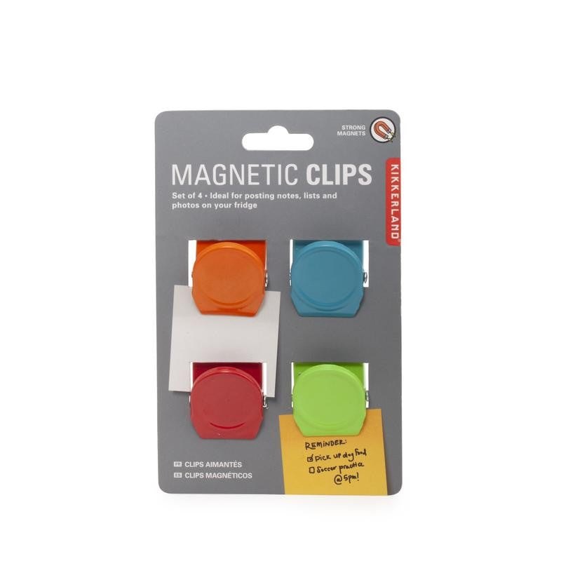 Kikkerland Magnetic Clips Set of 4
