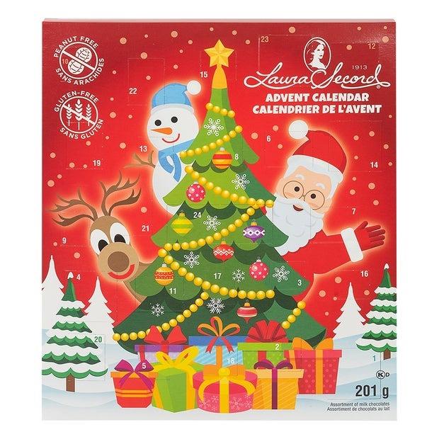 Laura Secord Peanut-Free Christmas Santa Advent Calendar 201g