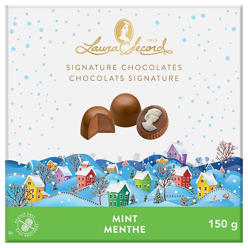 Laura Secord Signature Christmas Holiday Mint Chocolate Box 150g