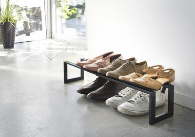 Yamazaki Line Expandable Single Tier Shoe Rack