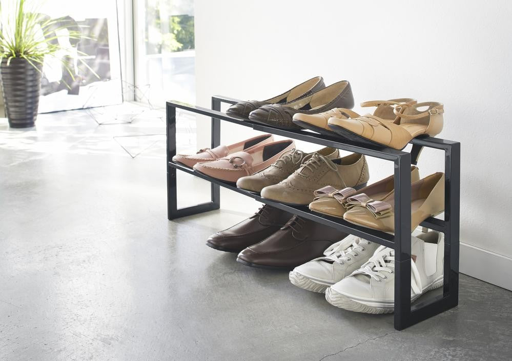 Yamazaki Line Expandable Two Tier Shoe Rack