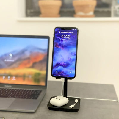 Kikkerland The Perfect Phone Stand Black