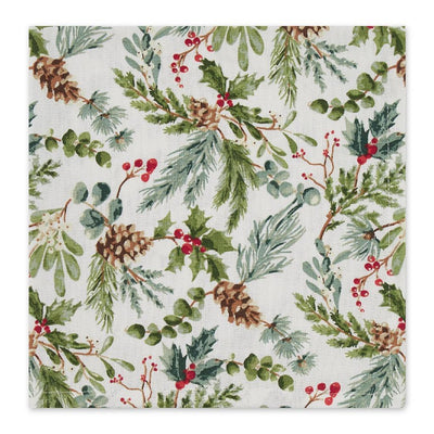 Design Imports Christmas Holiday Sprigs Napkin