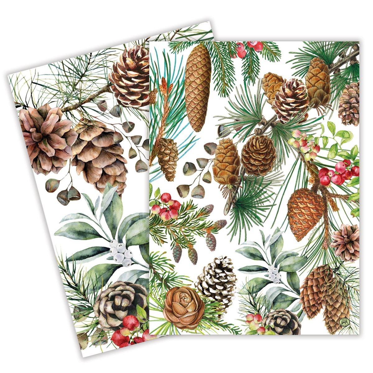 Michel Design Works Christmas Tea Towel - White Spruce