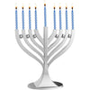 Zion Judaica Artistic Harmony Silver Menorah