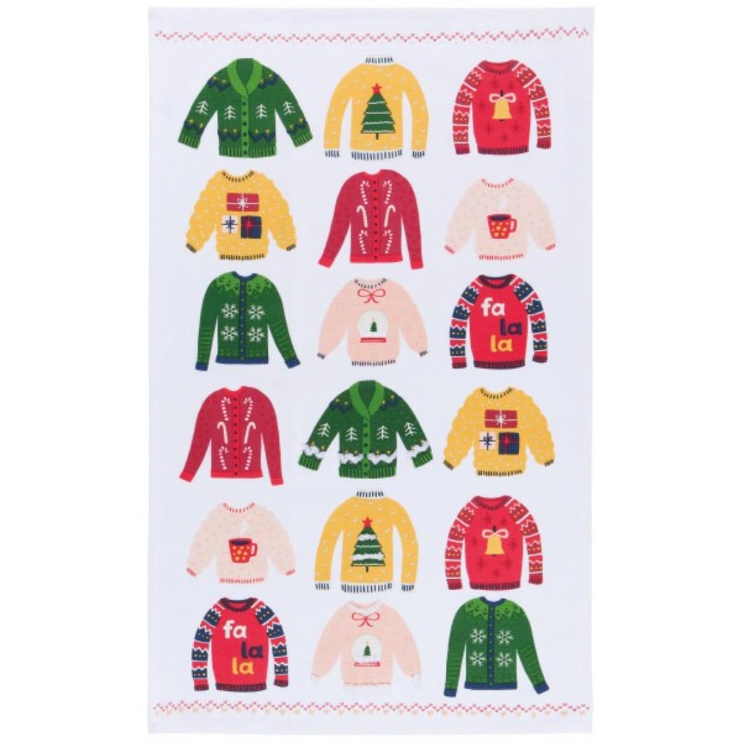 Now Design Christmas Tea Towel - Ugly Sweater