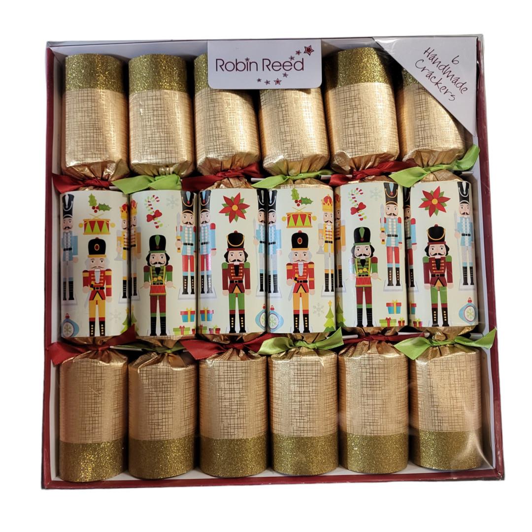 Robin Reed Christmas Crackers 6 Pack - Nutcracker