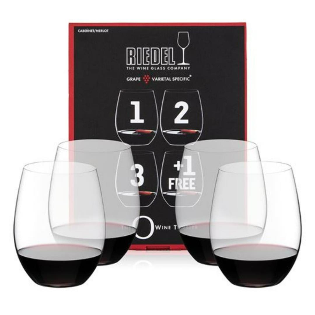 Luigi Bormioli Prestige Cabernet/Merlot Stemless Glass, Set of 4