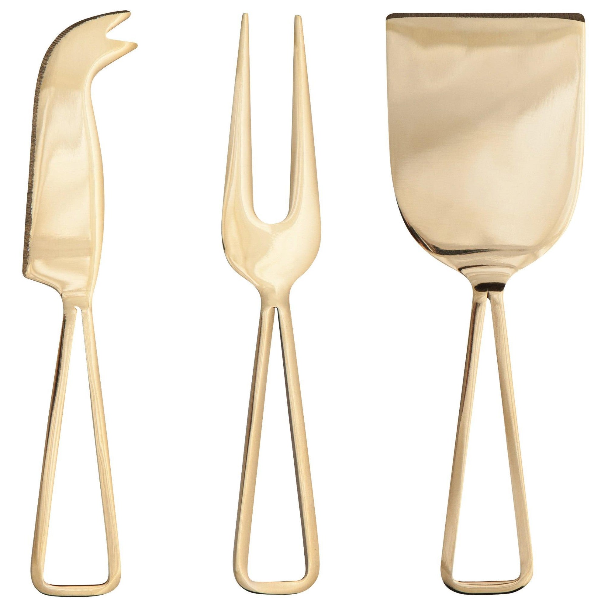 Danica Gold Cheese Knives Set Of 3