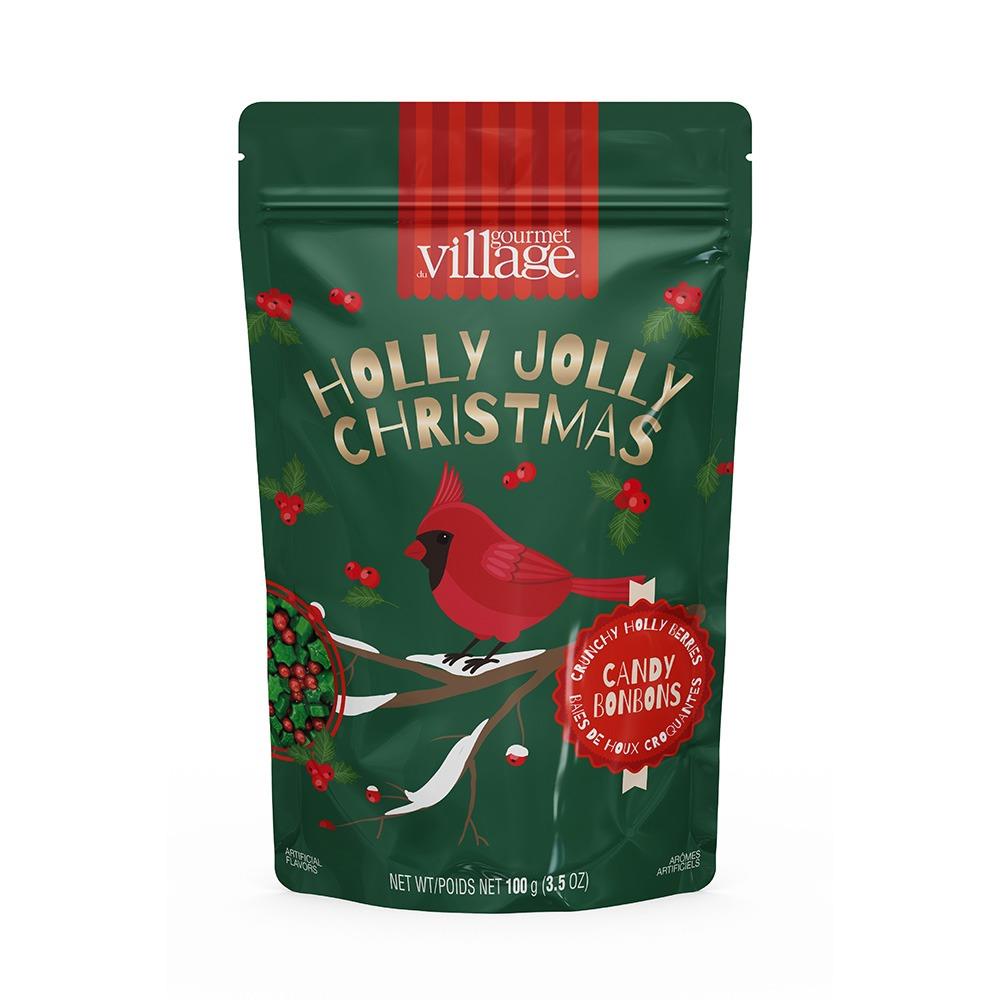 Gourmet du Village Candy Hard-Coated - Holly Berry Cardinal