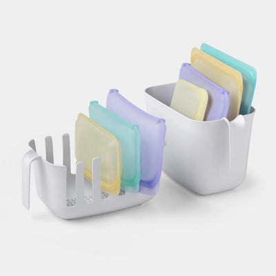 YouCopia Dry+Store Bag Drying Rack & Bin Set