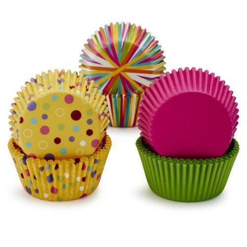 Wilton Baking Cups 150 Count - Rainbow Dots & Stripes