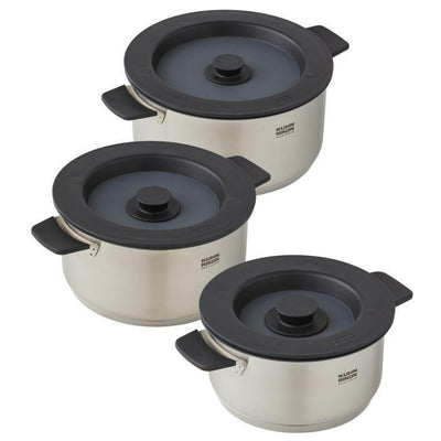 Kuhn Rikon Smart & Compact Pot & Lid Set Of 3