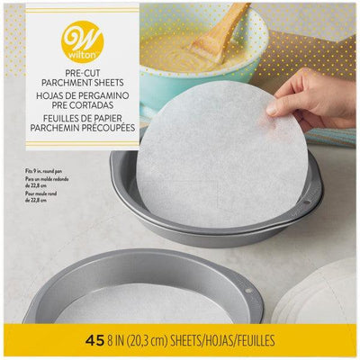 Wilton Pre-Cut 8" Round Parchment Sheets, 100-Count