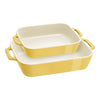 Staub Ceramic Baking Dish Set Of 2