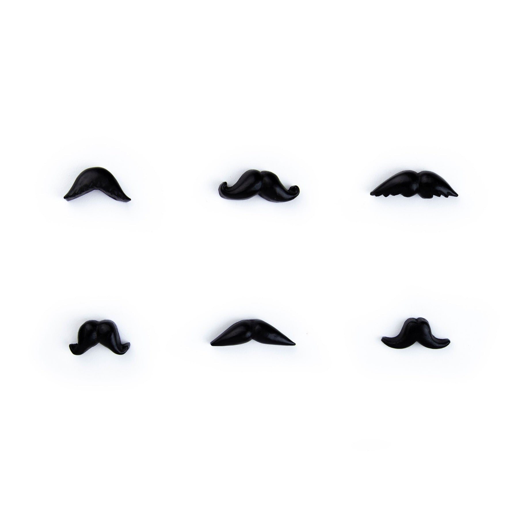 Three By Three Mini Magnets Set Of 6 - Mustache