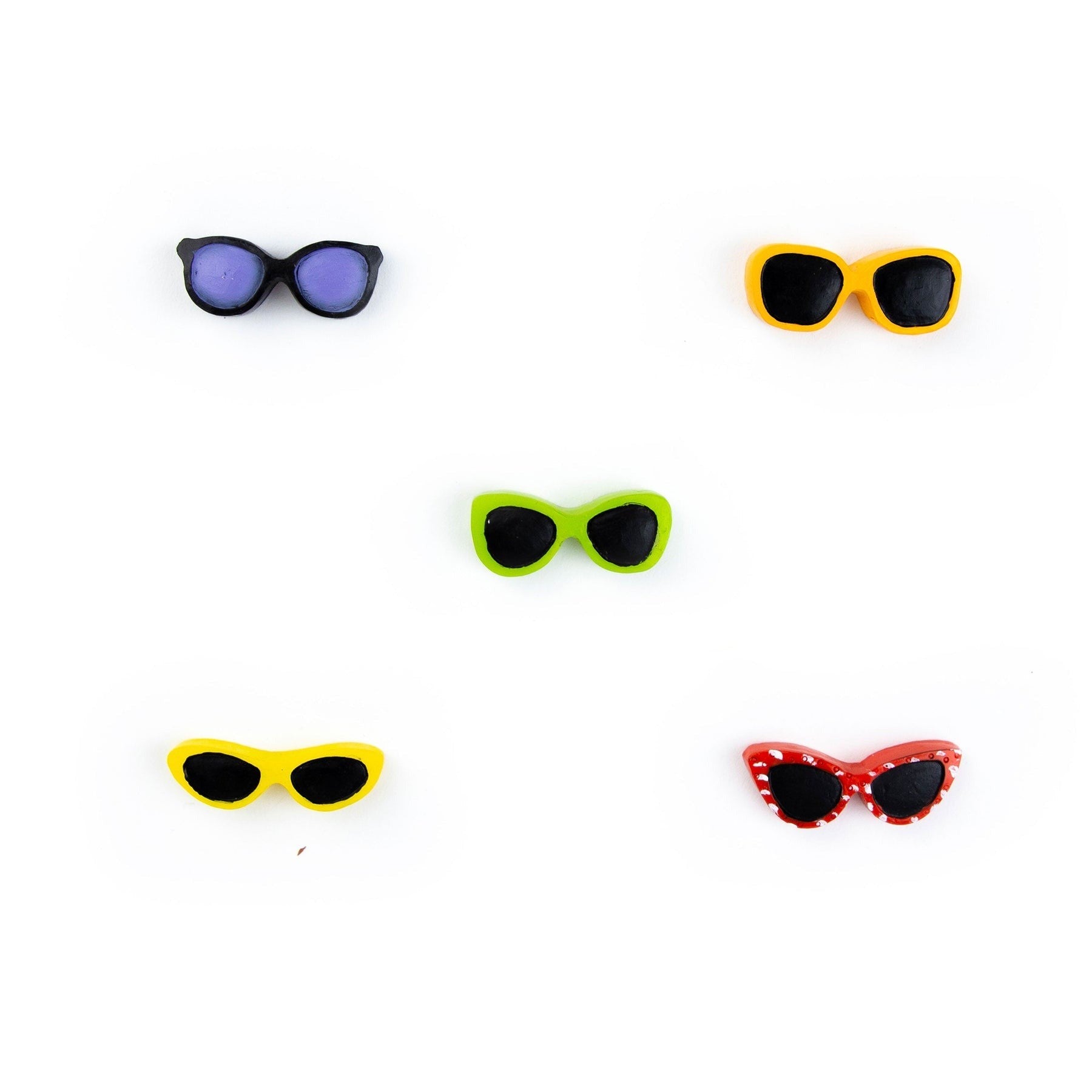 Three By Three Mini Magnets Set Of 5 - Sunglasses