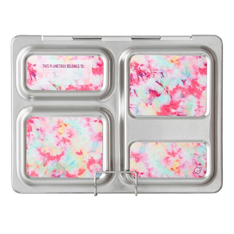 PlanetBox Launch Magnet Set Of 4 - Blossom Tie Dye