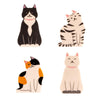 Kikkerland Kitty Cat Bag Clips Set Of 4