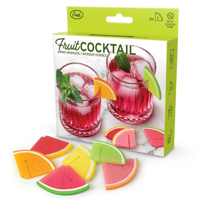 Fred Fruit Cocktail Drink Markers Set Of 6