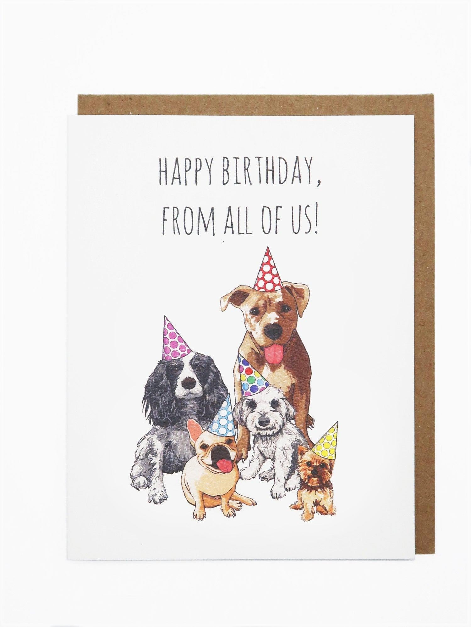 Noted By Copine Birthday Card - The Gang