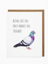 Noted By Copine Fun Card - Pigeon Poop