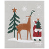 Now Designs Christmas Swedish Dish Cloth Santa's Reindeer