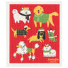 Now Designs Christmas Swedish Dish Cloth Yule Dogs