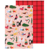 Now Designs Christmas Tea Towel Holiday Hounds Set Of 2