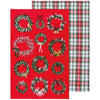 Now Designs Christmas Tea Towel Wreaths Set Of 2