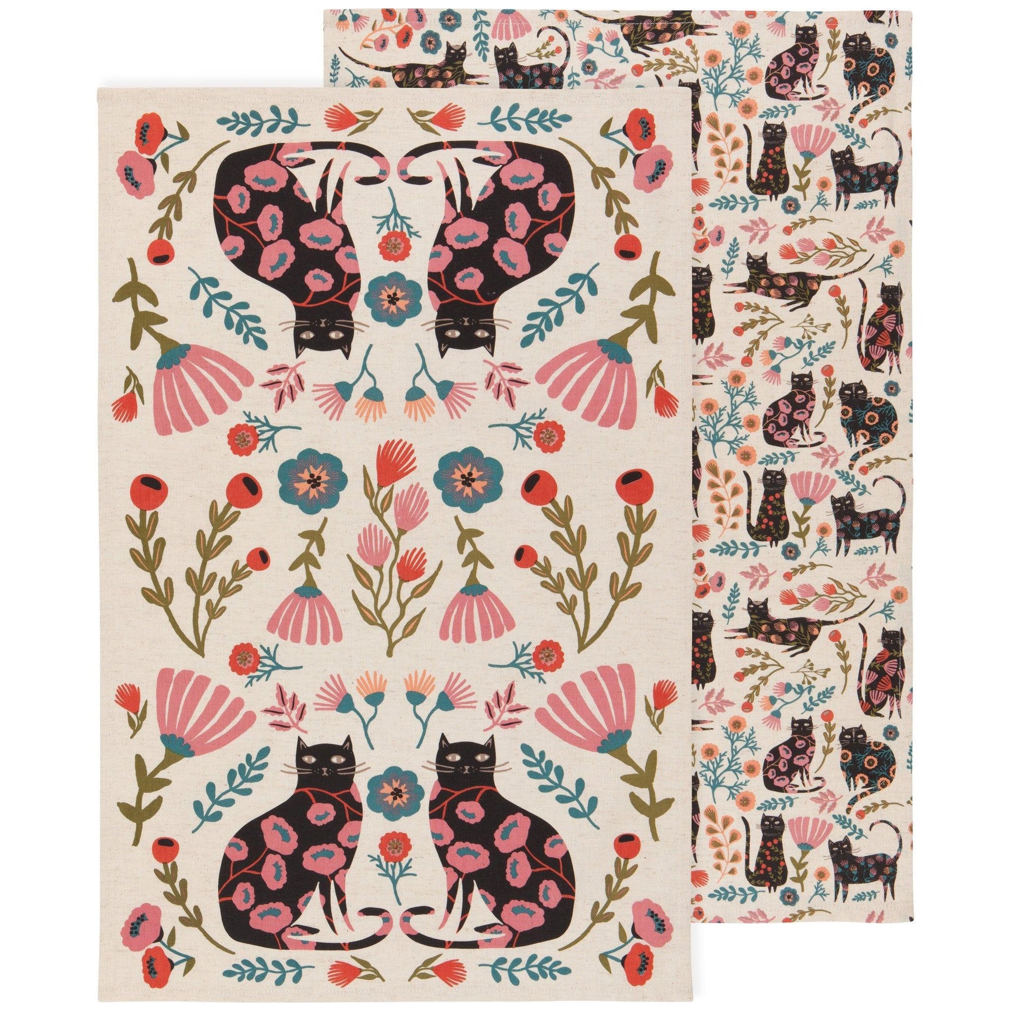 Danica Tea Towel Set Of 2 Catbloom