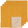 Danica Double Weave Ochre Napkin Set Of 4