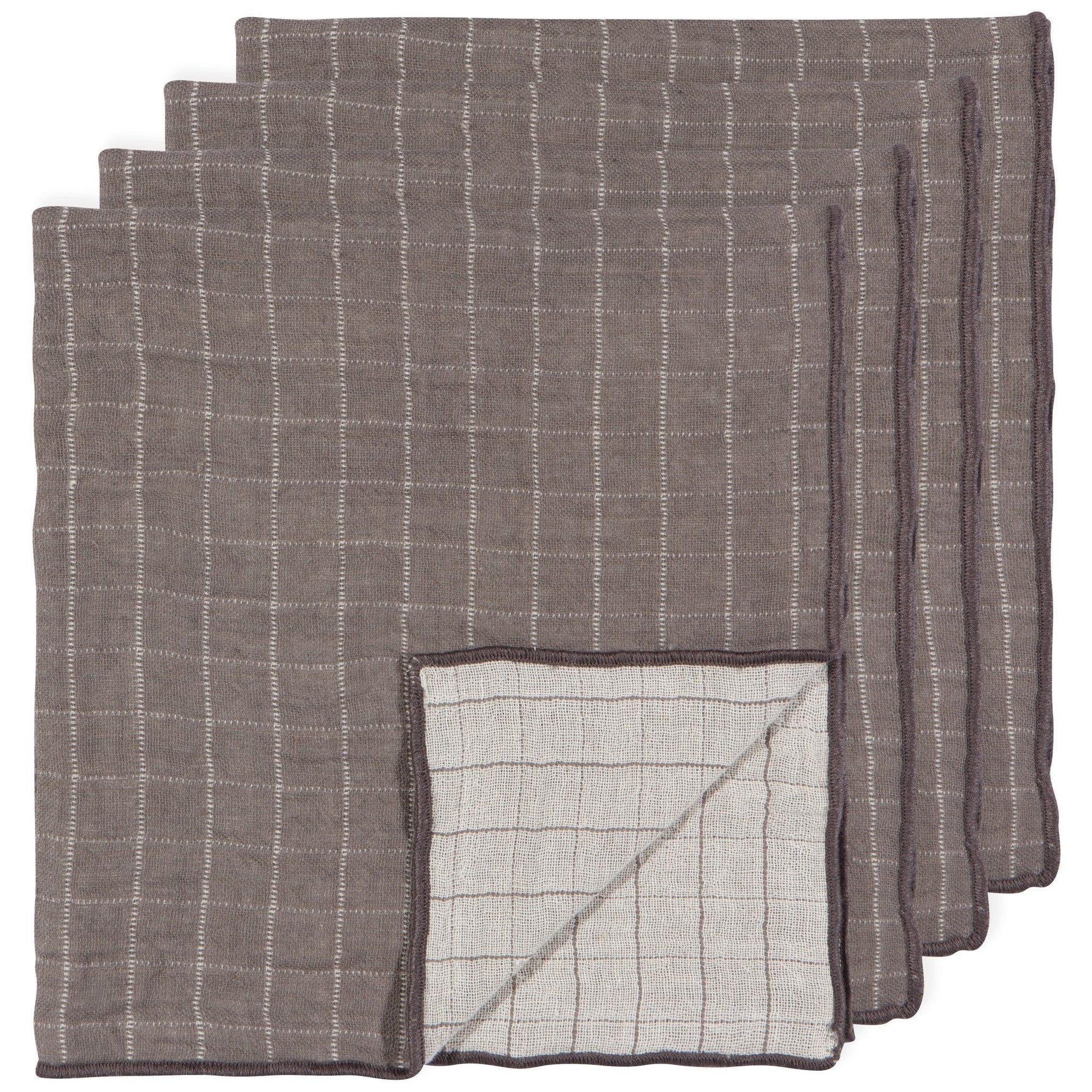 Danica Double Weave Shadow Napkin Set Of 4