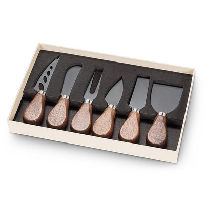 Abbott Walnut Handled Cheese Knives Set Of 6