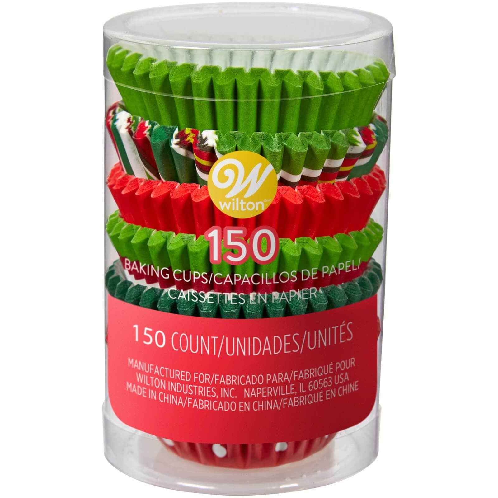 Wilton Christmas Mini Baking Cups 150 Count - Holiday